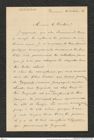 Nachlass Franz Steindachner, Brief von Jean Stoltzmann an Franz Steindachner (21.10.1884), Inv.Nr. 519.01, Seite 1